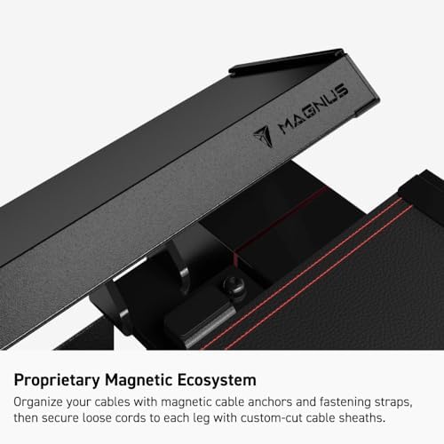 Secretlab Magnus Metal Desk with Black Leatherette Mat, Ultra-Durable