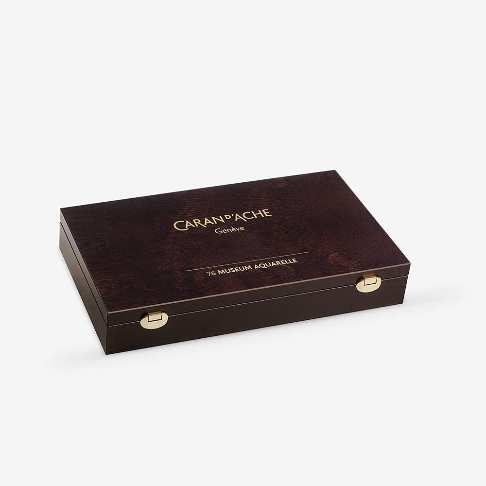 Caran D'ache Museum Aquarelle Watercolor Pencils - 72 Colors in a Wood Box (3510.476)