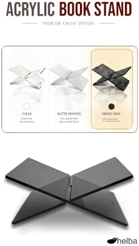 Book Holder - Elegant Acrylic X-Shaped Cookbook Stand for Display