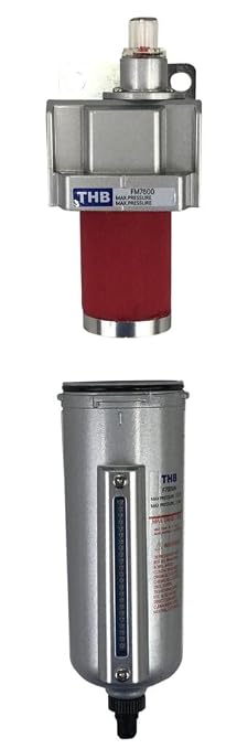 1/2" NPT Industrial Coalescing 0.01u Micron Filter Removes 99.98% of Oil