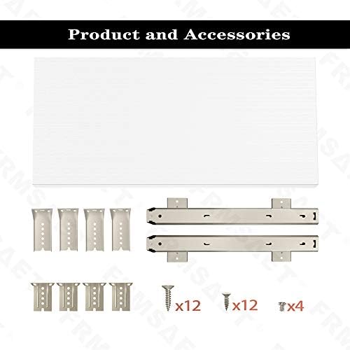 FRMSAET Under Desk 20/24/30 inch Keyboard Drawer Platform (24 in,White)