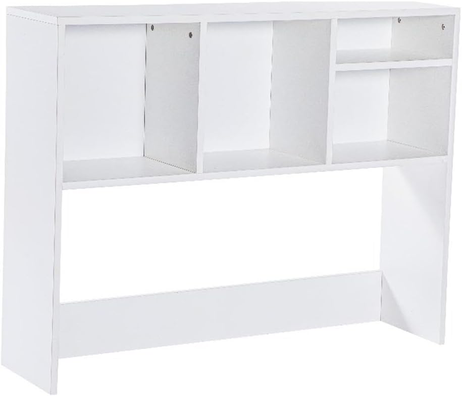 Flash Furniture Desktop Bookshelf with Multiple Cubbies, White