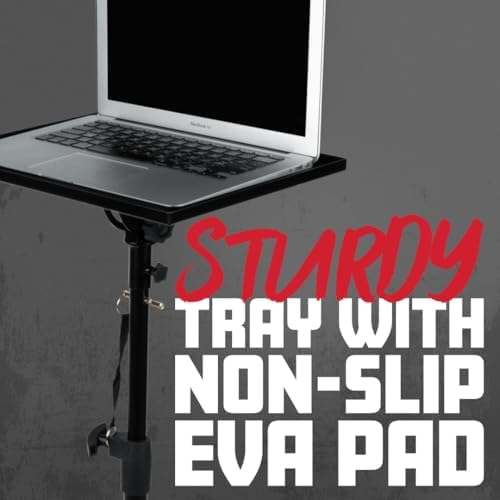 Gator Frameworks Laptop & Projector Tripod Stand with Height & Tilt Adjustment (GFWLAPTOP1500)