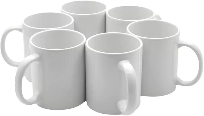 Ceramic Coffee Mugs 13 oz, Cups Set of 6, Mug