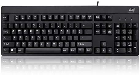 Adesso Easy Touch 630Ub, Wired Waterproof Keyboard (AKB-630UB), Black
