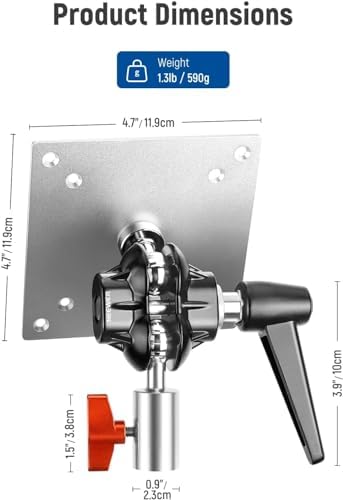 NEEWER Monitor Mount Adapter with VESA Mount, Aluminum Alloy, MA001