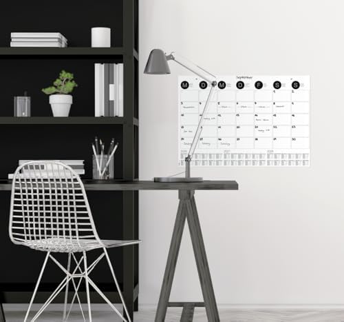 SIGEL H6550 Paper desk pad- monthly planner - grey - approx. A2-2026/2027/2028 - DE/EN/FR/NL - 12 sheets - FSC-certified