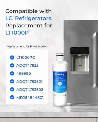 Waterdrop LT1000PC Refrigerator Water Filter and Air Filter, 2 Combo