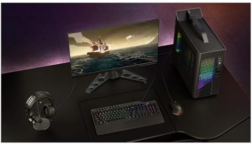 Lenovo GY40T26478 Legion K500 RGB Mechanical Gaming Keyboard, 3 ZONE Full-size Keyboard, 7 user Programmable Hot Keys; 16.8 Million Colors, 50 Million-Click Red Mechanical Keys, Detachable Palm Rest