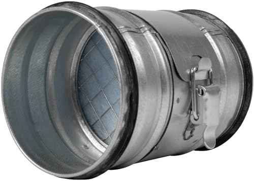 4" Inch Inline Round Duct Filter - G4 Class Filter with Mesh Screen