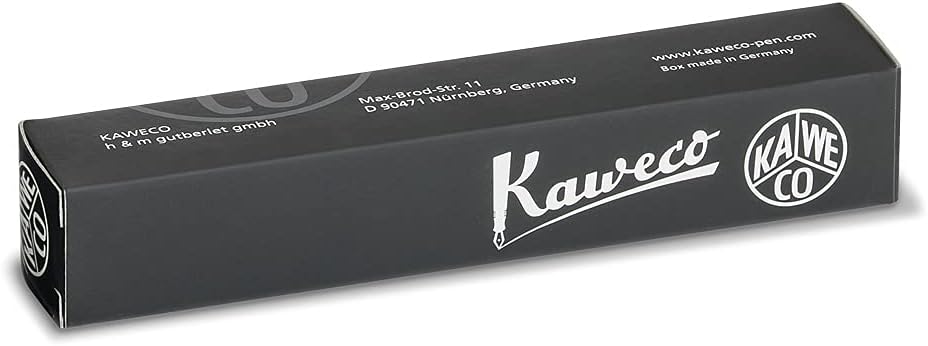 Kaweco CLASSIC SPORT Fountain Pen Green with 23 Carat Gold-Plated Steel Nib and Iridium Tip for Ink Cartridges I Sport Fountain Pen 13 cm I Nib: F (Fine)