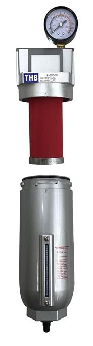 1/2" NPT Industrial Coalescing 0.01u Micron Filter Removes 99.98% of Oil