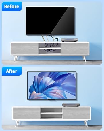 in Wall Cable Management Kit for TV, Recessed Outlet with USB, TV Cable Hider Wall Kit, Wall Cable Management for Low Voltage, TV Cord Hider for Wall Mounted TV, White