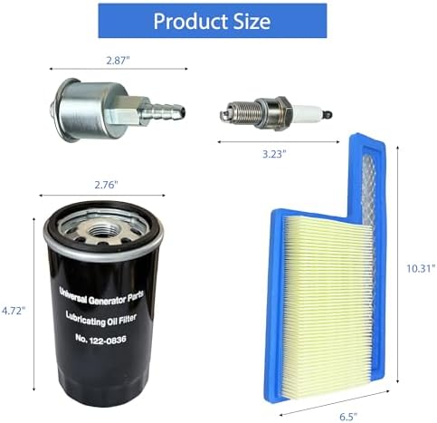 Tune Up Kit for Onan RV QG 5500 7000 Generator Marquis Gold Platinum EF/HGJAA/HGJAB/HGJA - with 149-2341, 140-3116, 122-0836 & 167-1638 Filters & Tools