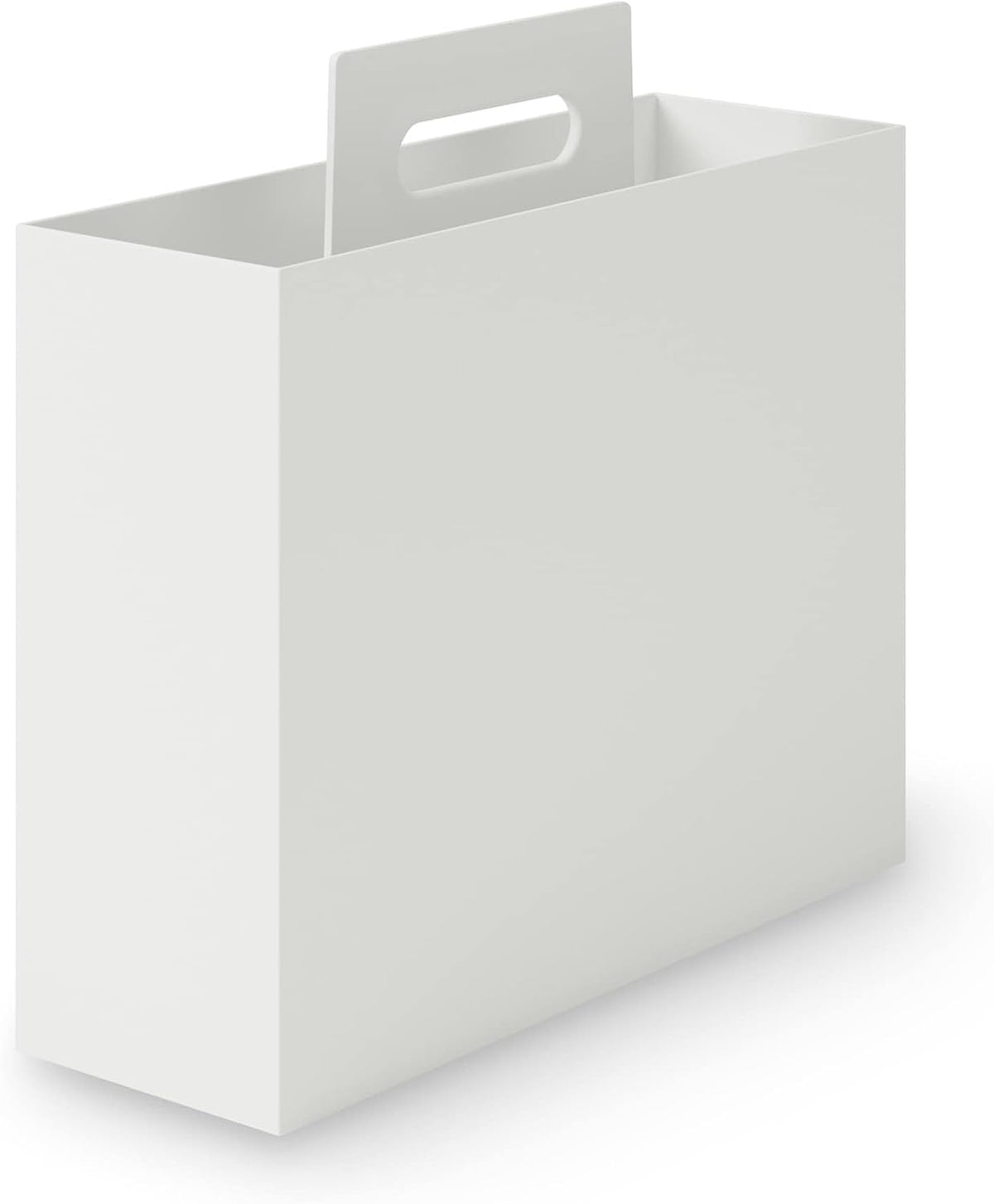 無印良品 MUJI 15930777 File Box with Handle with Recycled Polypropylene, Standard Type, Approx. Width 3.9 x Depth 12.6 x Height 11.2 inches (10 x 32 x 28.5 cm)