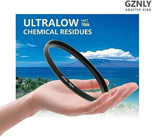 49mm to 52mm Step-up Adapter Rings Filter Adapter Black Metal Step Down Filter Ring Adapter Compatible with All Brand UV CPL ND Camera Lens Filter Stepping Rings (49mm-52mm)