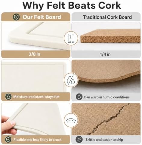 36"x48" Large Felt Bulletin Board, 3'x4' Self-Adhesive Foldable Pin Board