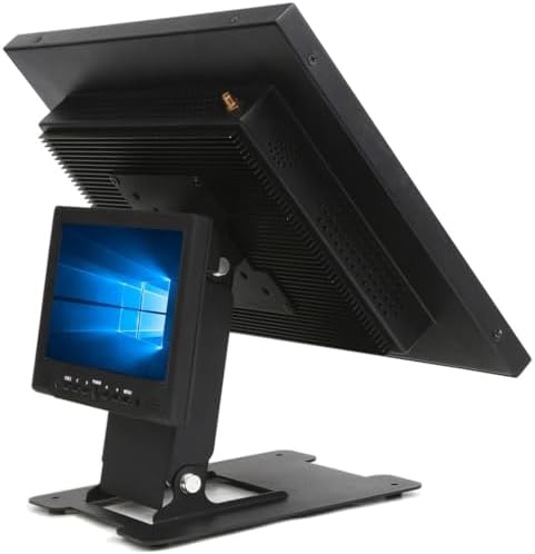 WEARSON Touch Monitor VESA 75 100 50 and Mini PC VESA 75 Back-to-Back Dual Mount All Metal Stable Leaning Low Profile