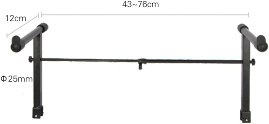 Universal Second Tier for Keyboard Stand, Adjustable Width Keyboard Stand Extension Adapter, Second Tier for Electronic Piano, Keyboard Stand Rack Holder Music Instrument Accessories