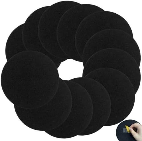 7.25 inch Compost Filters for Countertop Bin Saiqiang 12Pack Charcoal Filter for Kitchen Compost Bin Pail Replacement Filter Carbon Round Charcoal Filters for Compost Bucket