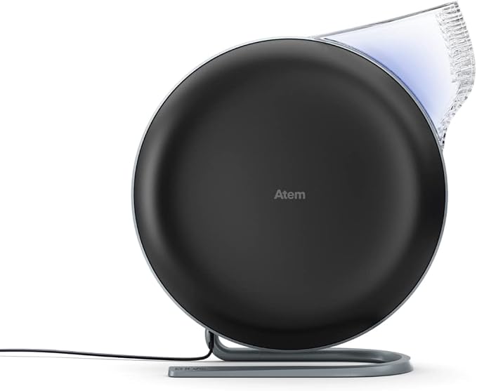 IQAir Atem Desk Air Purifier for Home, Small Room up to 150 sq ft, HyperHEPA