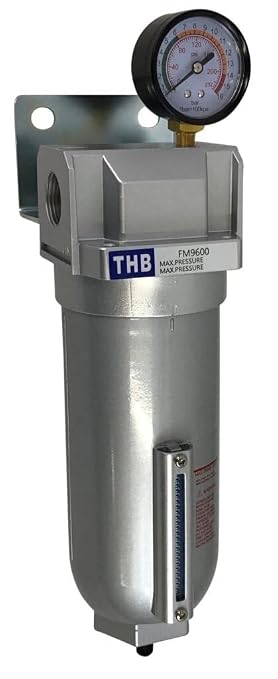 1/2" NPT Industrial Coalescing 0.01u Micron Filter Removes 99.98% of Oil