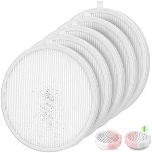 5 Pack Nail Dust Collector Filter Compatible for MelodySusie HPro SProR Nail Dust Collector, Replacement Filters for Nail Dust Vacuum Machine, Salon & Home Manicure Accessories