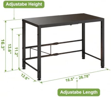 Expandable-Metal-Storage-Shelves-For-Pantry Kitchen Garage, 120lbs Heavy Duty Shelving Units For Small Appliance For Countertop Cabinets, Adjustable Shelf Organizer Riser Rack For Closet Warehouse