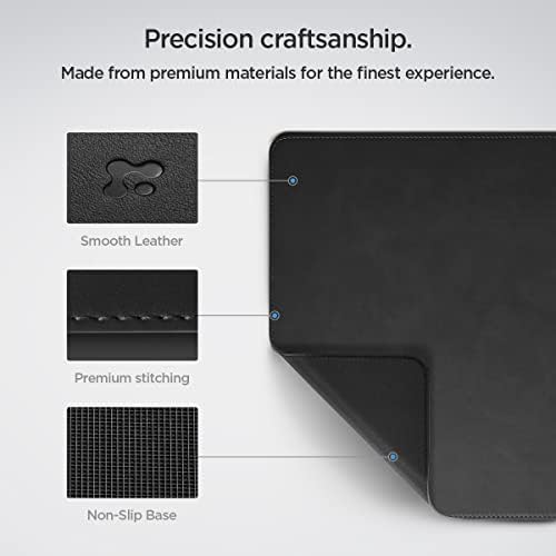 Spigen PU Leather Desk Pad with Built-in Cable Magnets 35.4"x15.7"