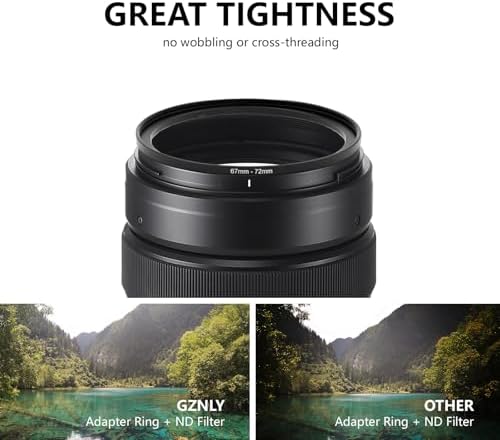 52mm to 37mm Step-up Adapter Rings Filter Adapter Black Metal Step Down Filter Ring Adapter Compatible with All Brand UV CPL ND Camera Lens Filter Stepping Rings (52mm-37mm)