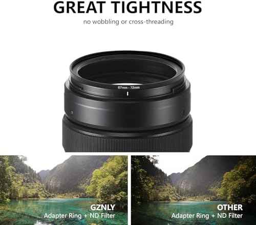 55mm to 58mm Step-up Adapter Rings Filter Adapter Black Metal Step Down Filter Ring Adapter Compatible with All Brand UV CPL ND Camera Lens Filter Stepping Rings (55mm-58mm)