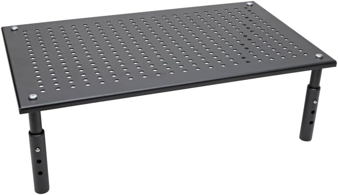Tripp Lite Computer Monitor Stand, Adjustable Height, 18 x 11 in., Metal, Black (MR1812M)