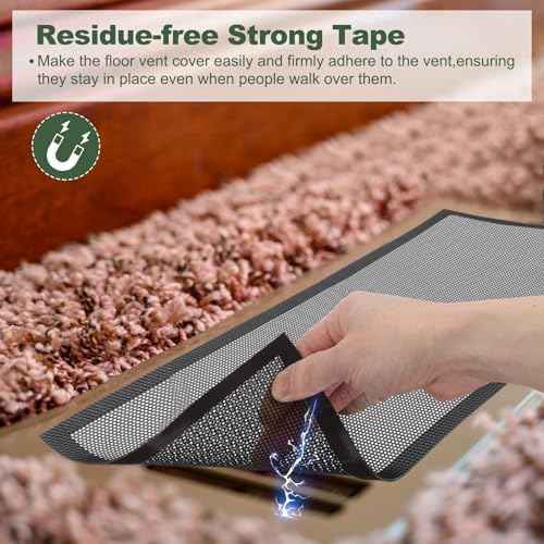 YOKIVE 10 Pcs Magnetic Floor Vent Covers, Floor Register Cover PVC