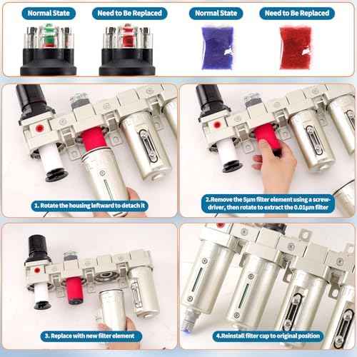 3/4" NPT Industrial Grade 4 Stage Air Compressor Drying System, 0-240