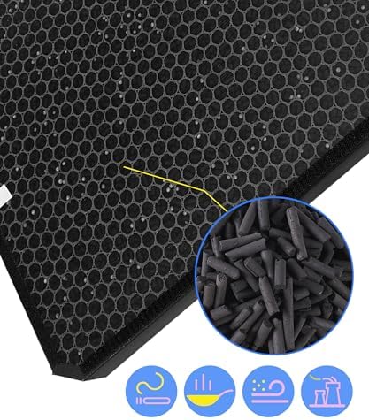 5 Pack AD3000 / AD3500 Replacement Filter Compatible with Air doctor 3000/3500 Air Purifier, 1 main filter + 2 Activated Carbon filters + 2 Carbn Pre-Filters