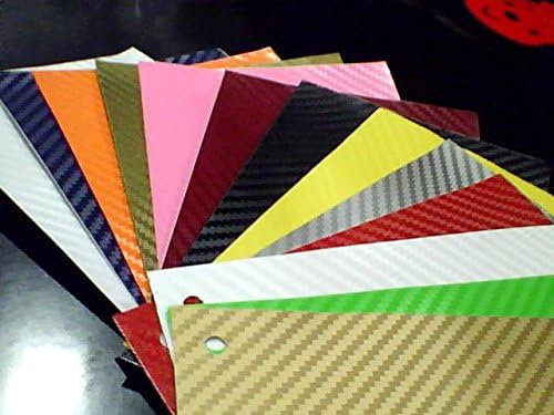 F & B LED LIGHTS White 3D Carbon Fiber Film Twill Weave Vinyl Sheet Roll Wrap (36" X 60", White)