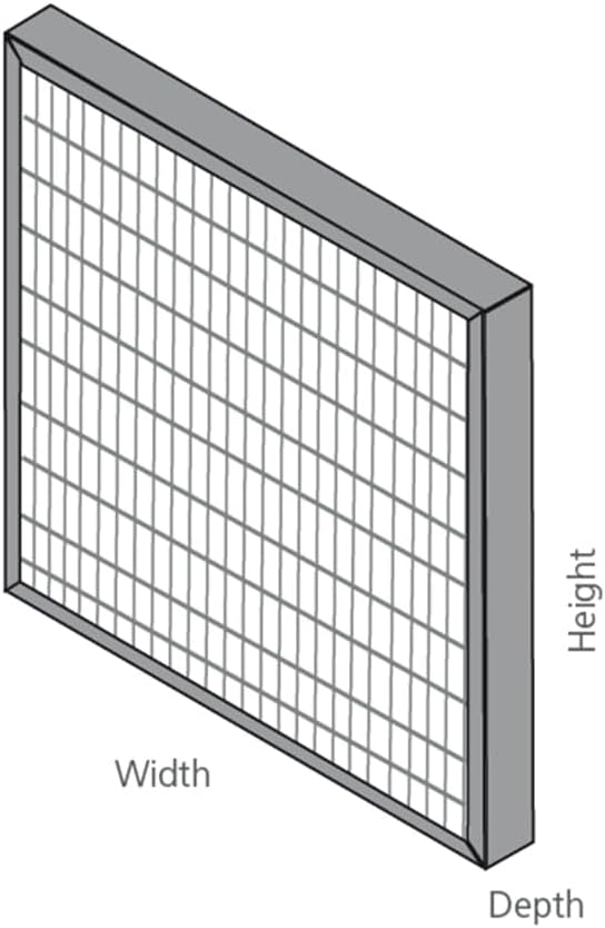 12x24x4 Mini-Pleat Synthetic Panel Air Filter – 4” – Box Plastic Frame – MERV