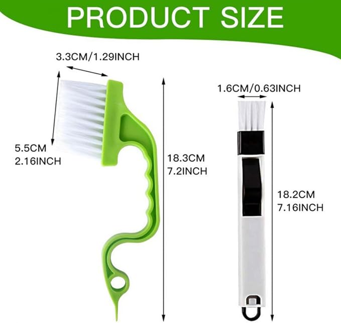 Ciieeo 8pcs Window Groove Cleaning Brush Set