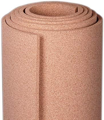 Manton Cork Premium Cork Roll - 3' x 12' x 1/4", 100% Natural Facing Grade Material for Bulletin Boards, Decorative Photo and Message Push Pin Displays - Perfect for Home, School, and Office