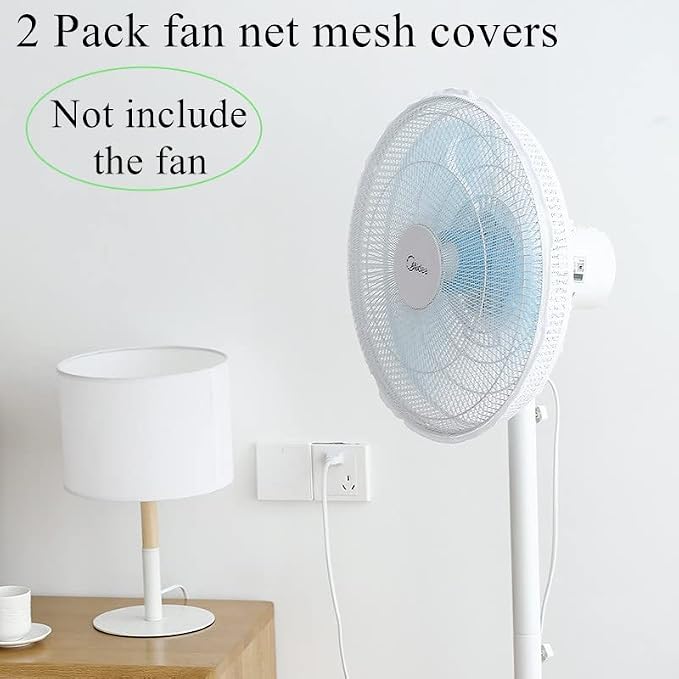2 Pack-18" Fan Safety Protection Cover, Kid Children Finger Protect Fan Net