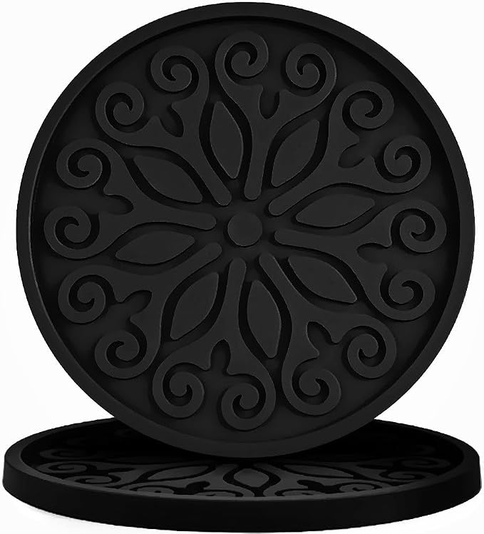 Silicone Coasters for Drinks, Resistant Reusable Drink Coasters-Great Gift for