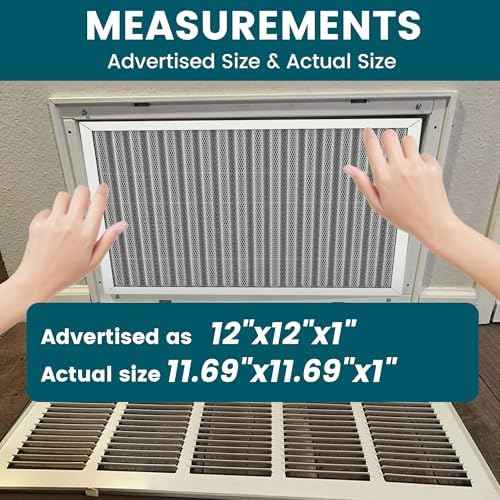12x12x1 Air Filter-MERV 8, Washable & Reusable Electrostatic Air
