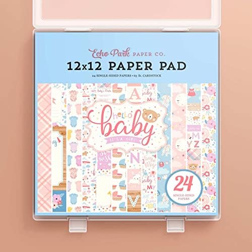 Denkee 12 x 12 Paper Storage, 6 Pack Scrapbook Paper Organizer Storage, Craft Organizers Box, Portable Storage Containers for Board Game, Craft, Art Supplies