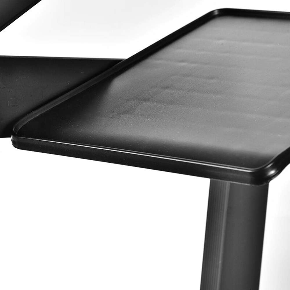 No/Brand Portable Adjustable Aluminum Laptop Desk Foldable Portable Laptop Desk, Adjustable, Bed, Table with Cooling Fan, for Bed and Sofa