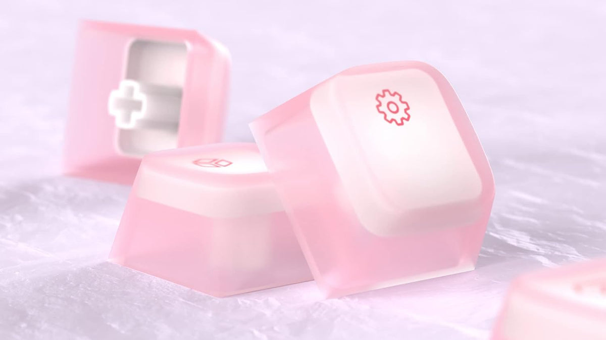 KPREPUBLIC Nogi Cherry Profile ABS Silicone Keycap White Black Sakura Pep Very Peri for Keyboard gh60 Poker 87 tkl 104 ansi xd64 bm60 xd68 (Nogi Pep Set x1)