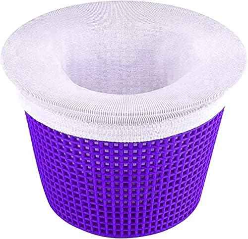 100-Pack Pool Skimmer Socks, Pool Filter Socks Works Perfect with Pool Skimmer for Inground and Above Ground Pool Skimmer Basket/ Hot Tub Filter, Ultra Fine Mesh Socks Filter Debris and Leaves