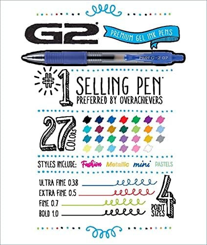 PILOT G2 Premium Gel Roller Pens, Bold Point, Gel Ink Pens, 1 mm, Black, Blue - Ideal for School, Journaling & Office Writing, 8 Count (Pack of 2)