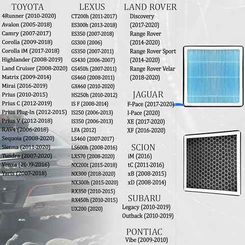 CF10285 Cabin Air Filter Compatible with Toyota