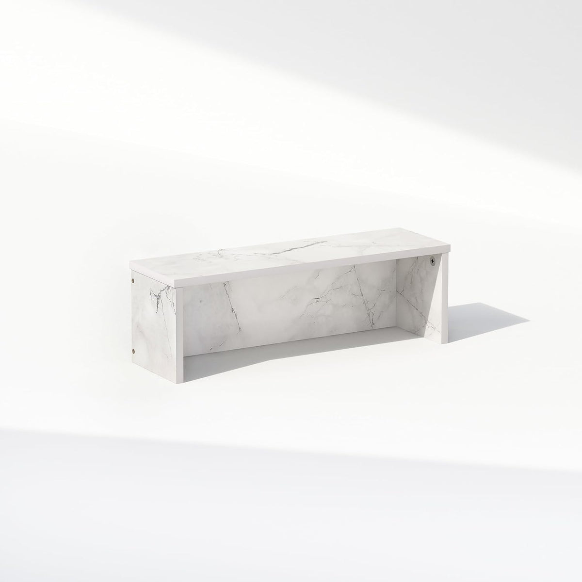 Furinno Classic Desk Organizers and Accessories, 18-Inch Desk Organizer, Desktop Organizer, for Office Supplier, Marble White