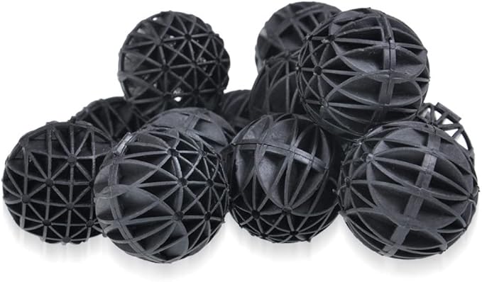 Wave Point Aquarium Filter Media Kits, 1 lb Activated Carbon + 50pc Bio Balls